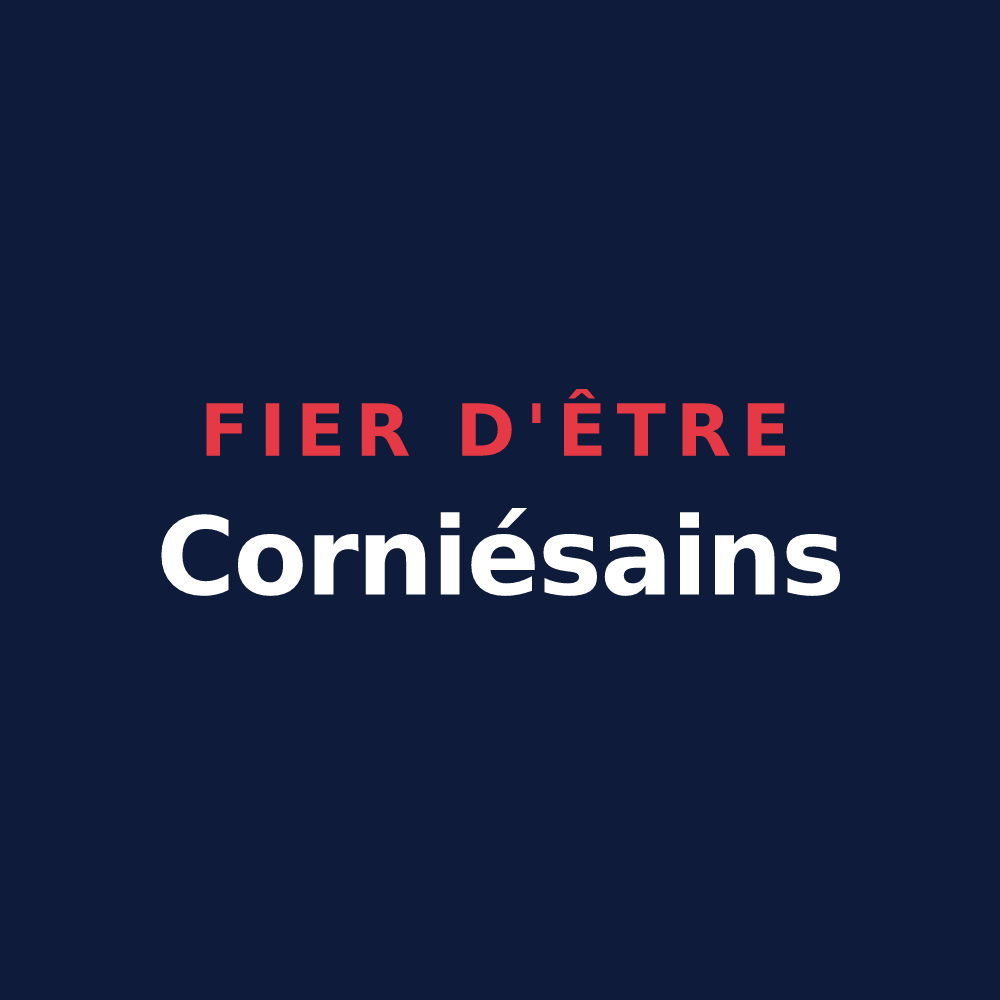 T-shirt « Fier d'être Corniésains » — design pour Saint-Jean-de-Cornies