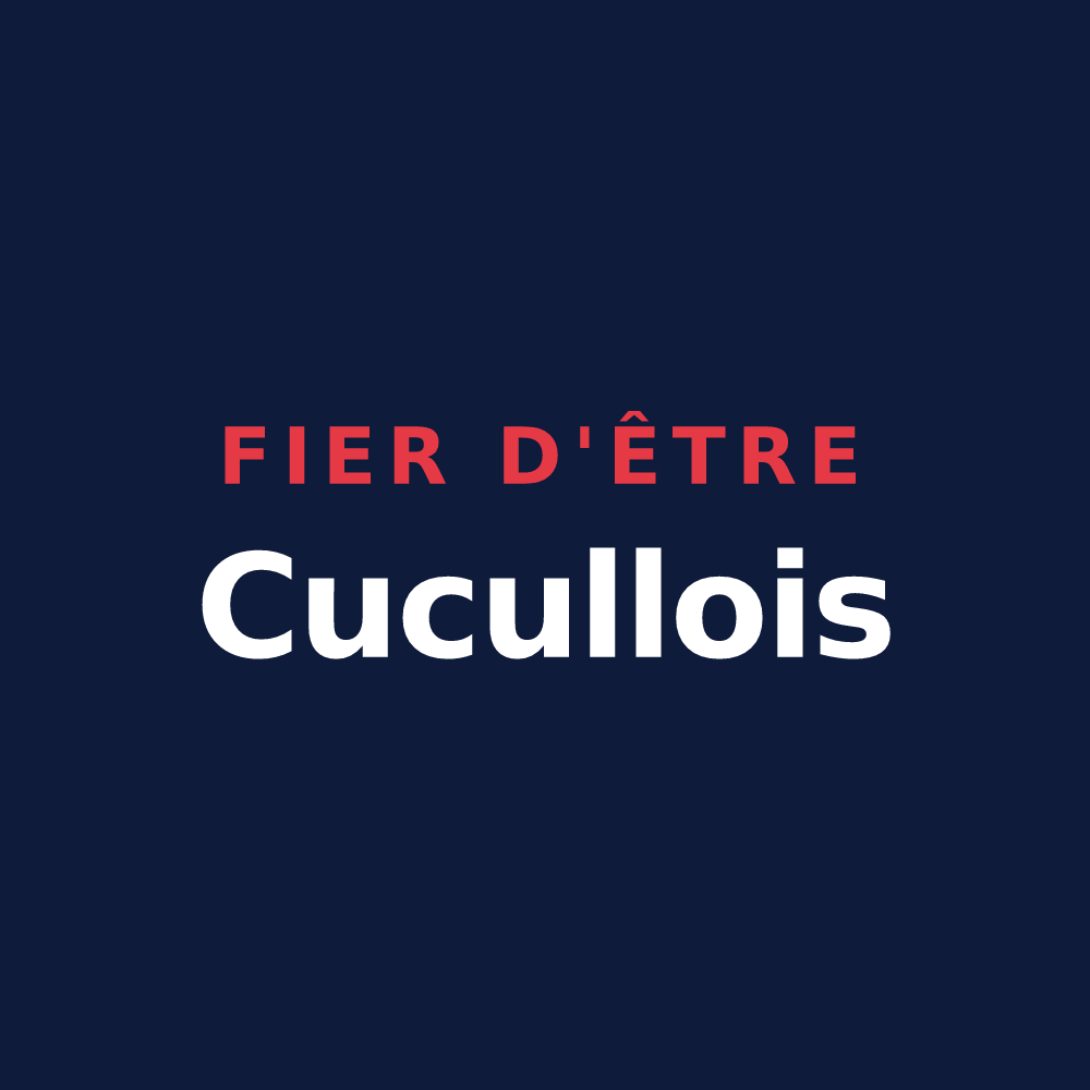 T-shirt « Fier d'être Cucullois » — design pour Saint-Jean-de-Cuculles