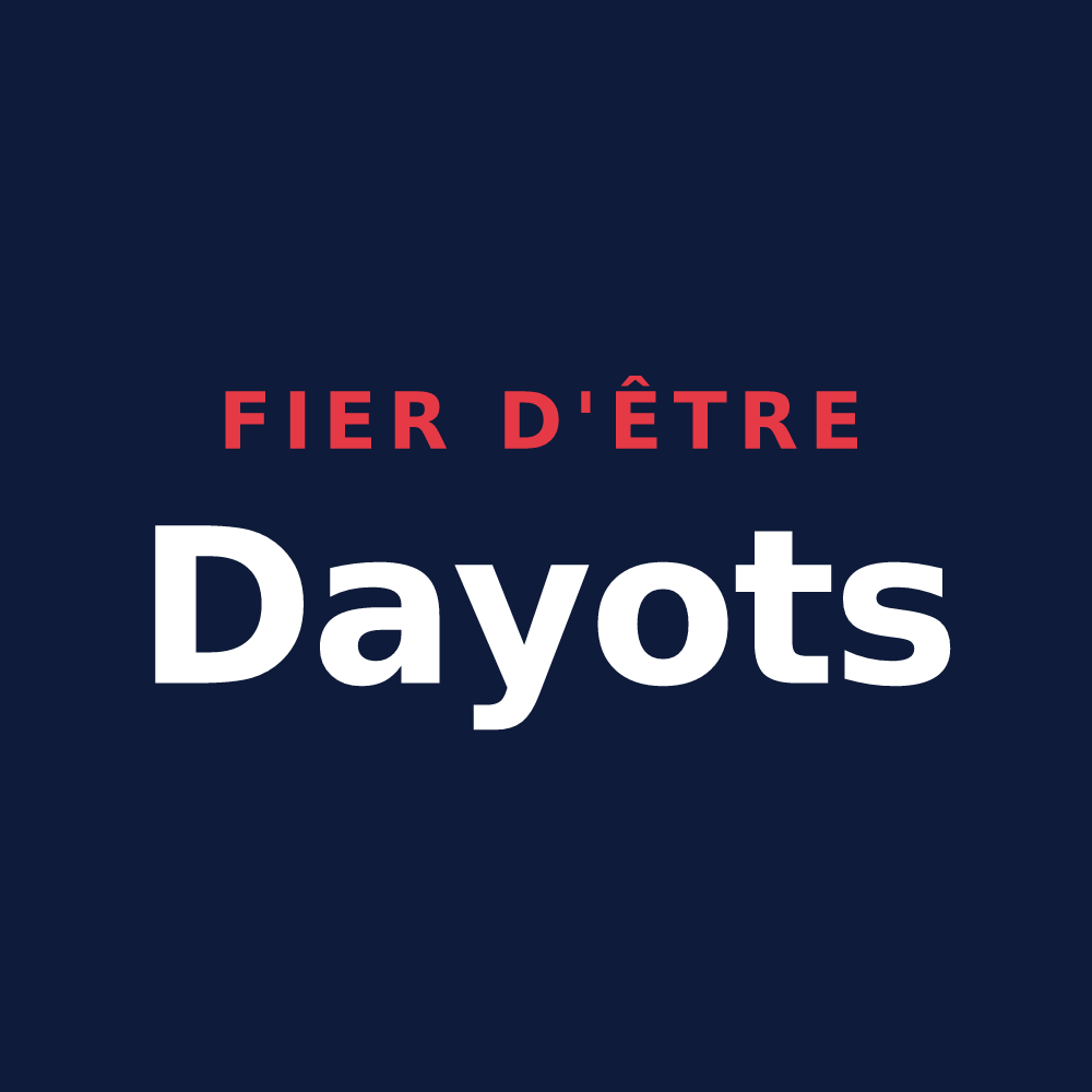 T-shirt « Fier d'être Dayots » — design pour Saint-Jean-de-Daye