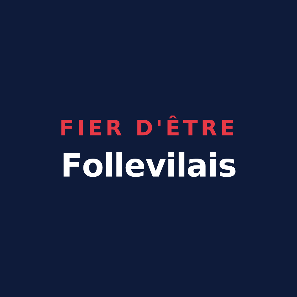 T-shirt « Fier d'être Follevilais » — design pour Saint-Jean-de-Folleville