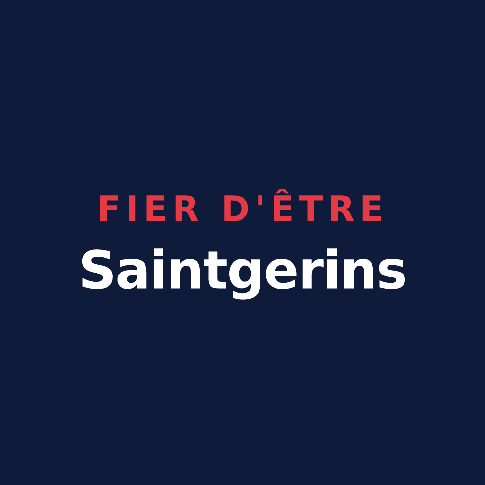 T-shirt « Fier d'être Saintgerins » — design pour Saint-Jean-de-la-Porte