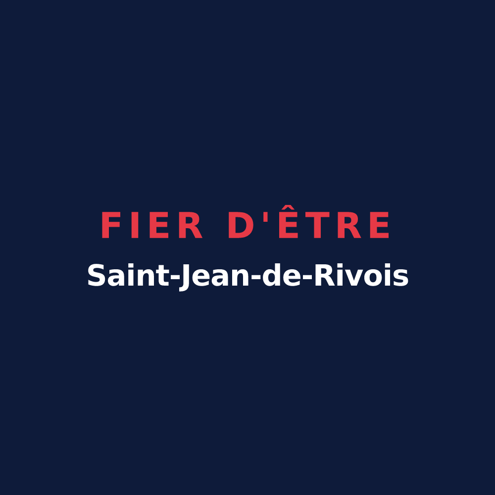 T-shirt « Fier d'être Saint-Jean-de-Rivois » — design pour Saint-Jean-de-Rives