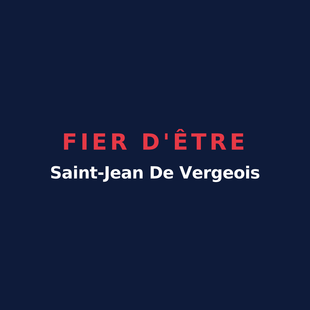 T-shirt « Fier d'être Saint-Jean De Vergeois » — design pour Saint-Jean-de-Verges