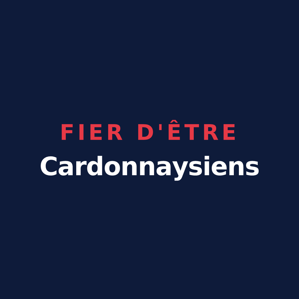 T-shirt « Fier d'être Cardonnaysiens » — design pour Saint-Jean-du-Cardonnay