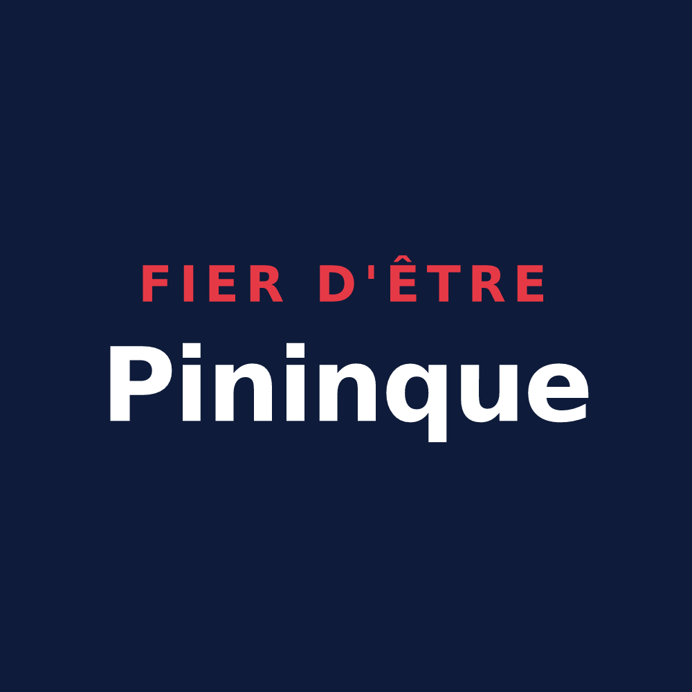 T-shirt « Fier d'être Pininque » — design pour Saint-Jean-du-Pin