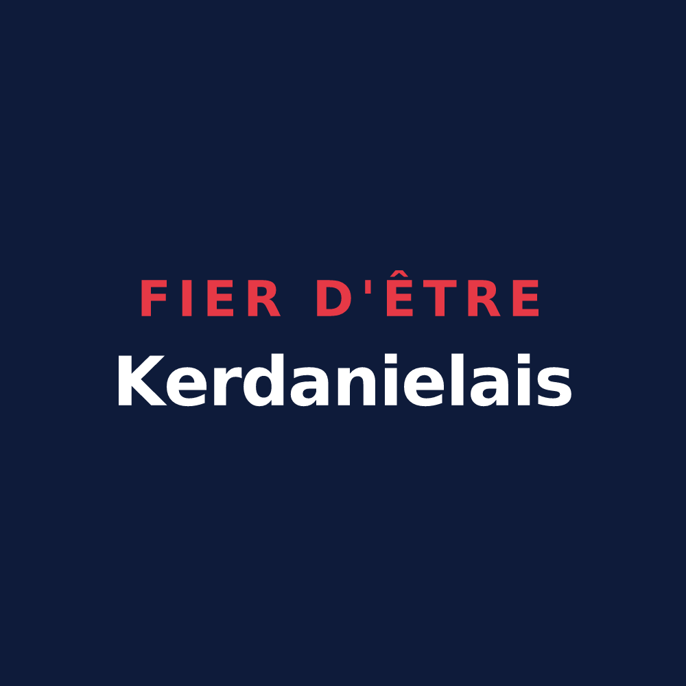 T-shirt « Fier d'être Kerdanielais » — design pour Saint-Jean-Kerdaniel