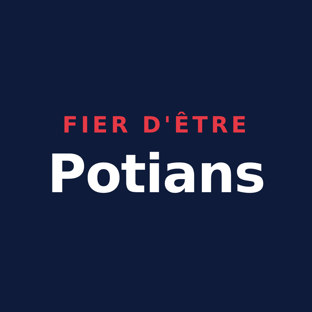 T-shirt « Fier d'être Potians » — design pour Saint-Jean-la-Poterie
