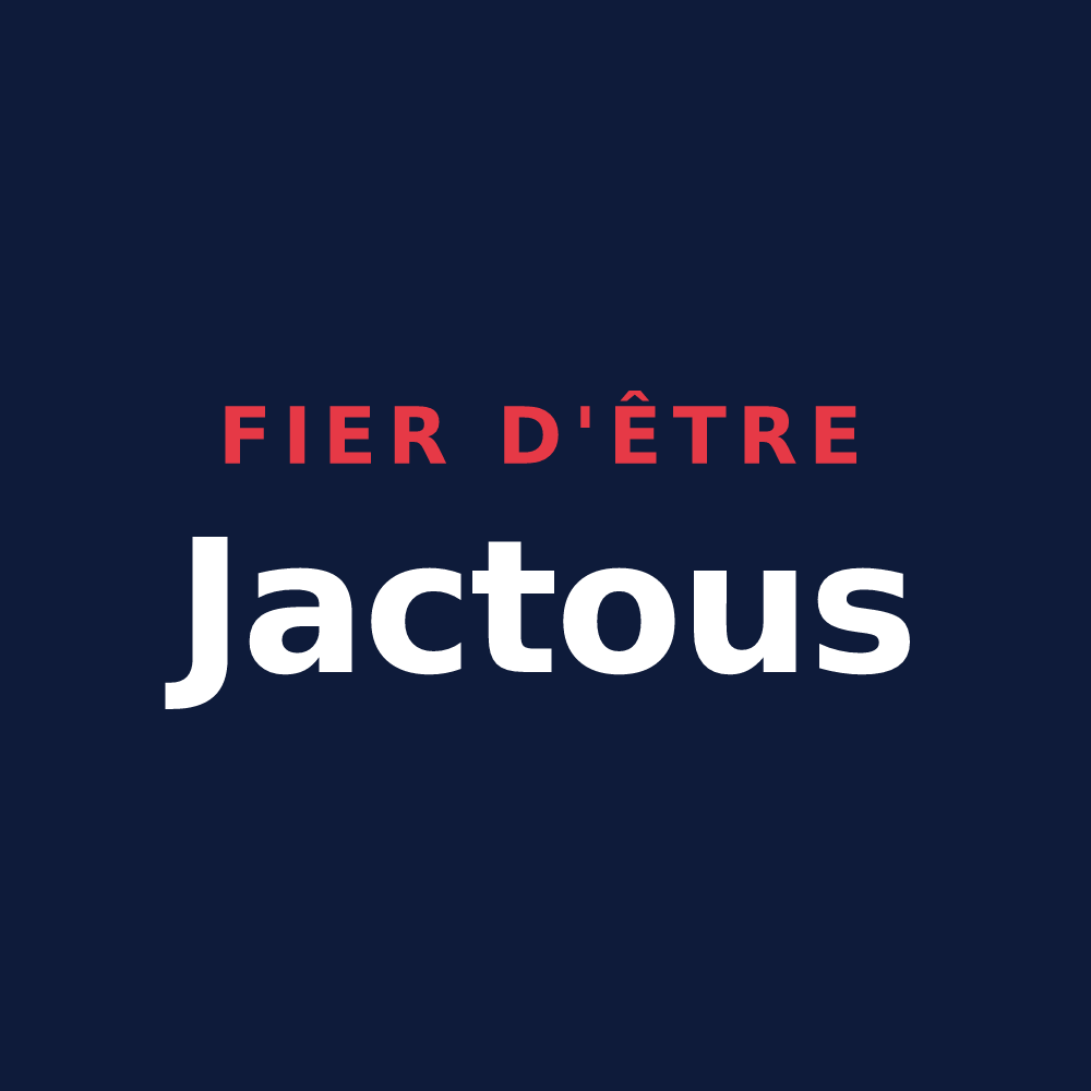 T-shirt « Fier d'être Jactous » — design pour Saint-Jean-le-Vieux