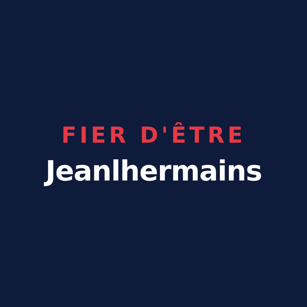 T-shirt « Fier d'être Jeanlhermains » — design pour Saint-Jean-Lherm