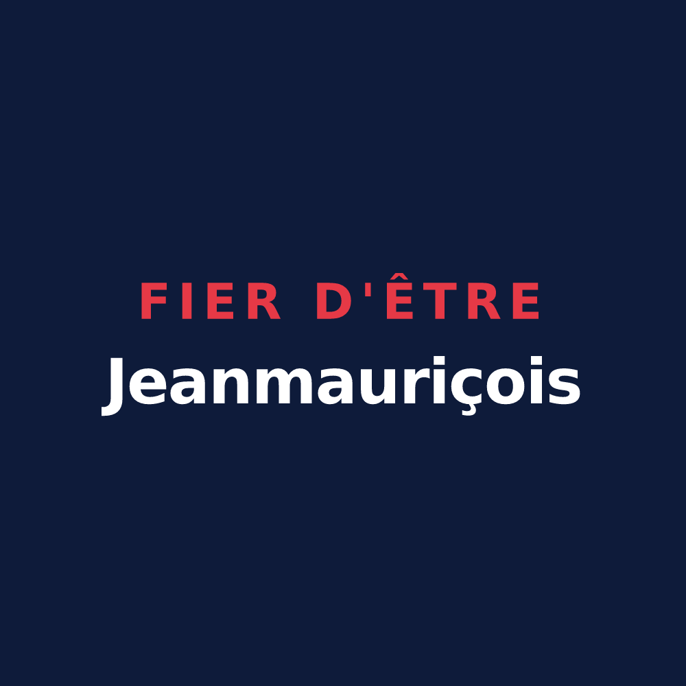 T-shirt « Fier d'être Jeanmauriçois » — design pour Saint-Jean-Saint-Maurice-sur-Loire