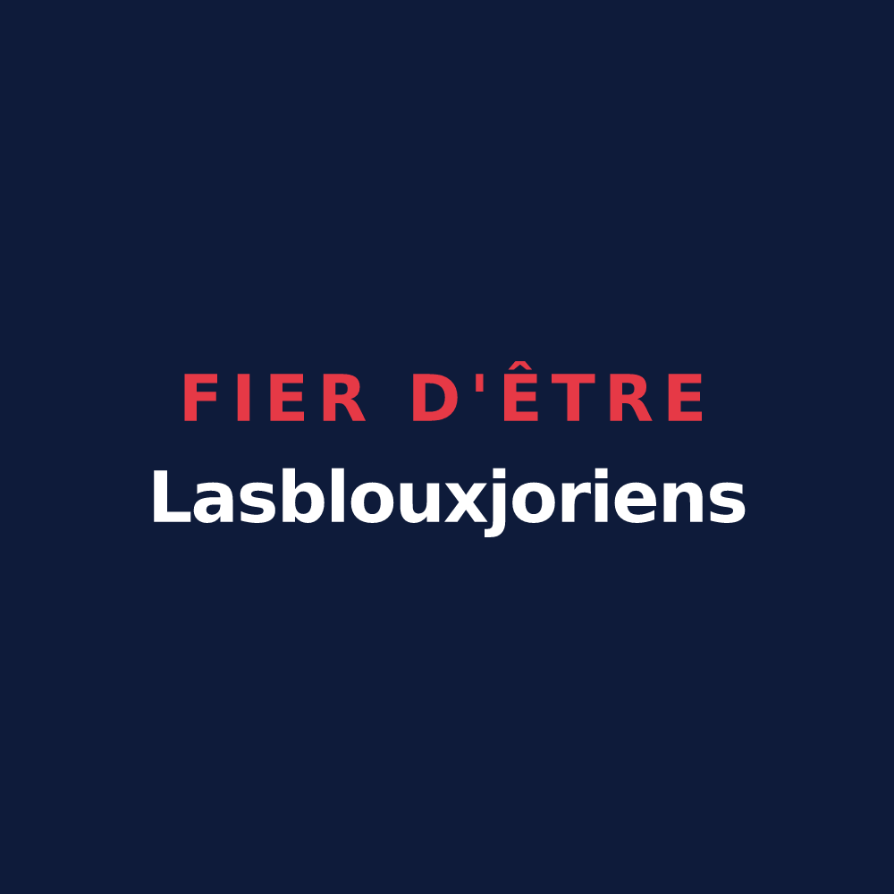 T-shirt « Fier d'être Lasblouxjoriens » — design pour Saint-Jory-las-Bloux