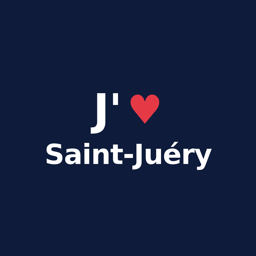T-shirt personnalisé Saint-Juéry — design J'aime Saint-Juéry