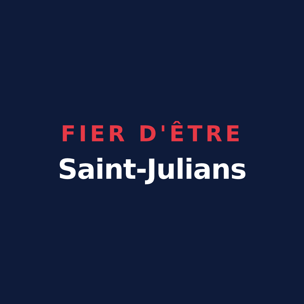 T-shirt « Fier d'être Saint-Julians » — design pour Saint-Julia-de-Bec
