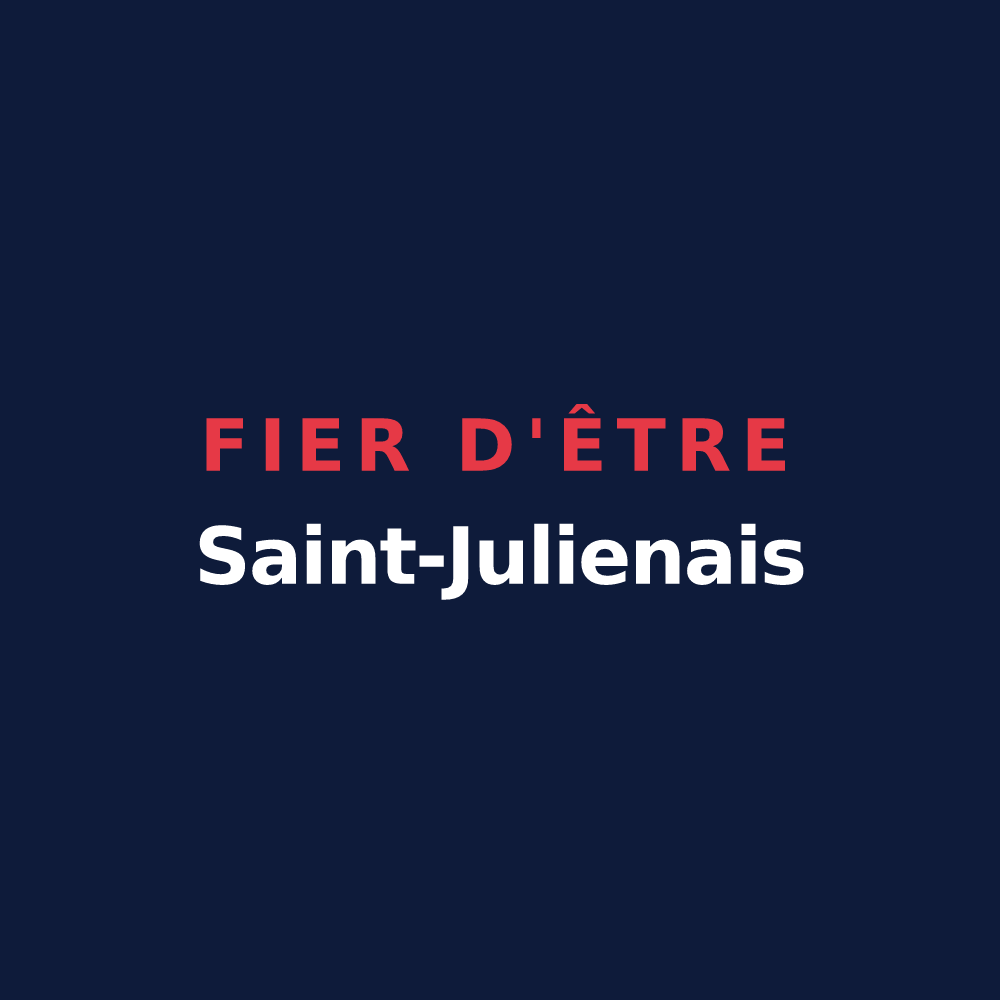 T-shirt « Fier d'être Saint-Julienais » — design pour Saint-Julien-sur-Calonne