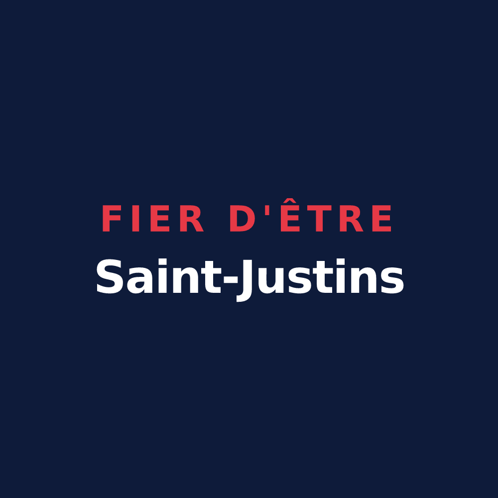 T-shirt « Fier d'être Saint-Justins » — design pour Saint-Just