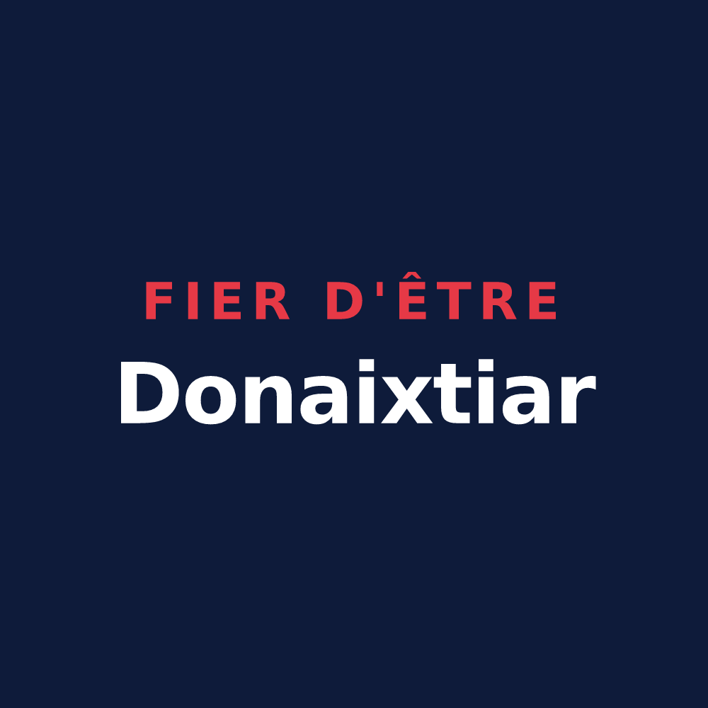 T-shirt « Fier d'être Donaixtiar » — design pour Saint-Just-Ibarre