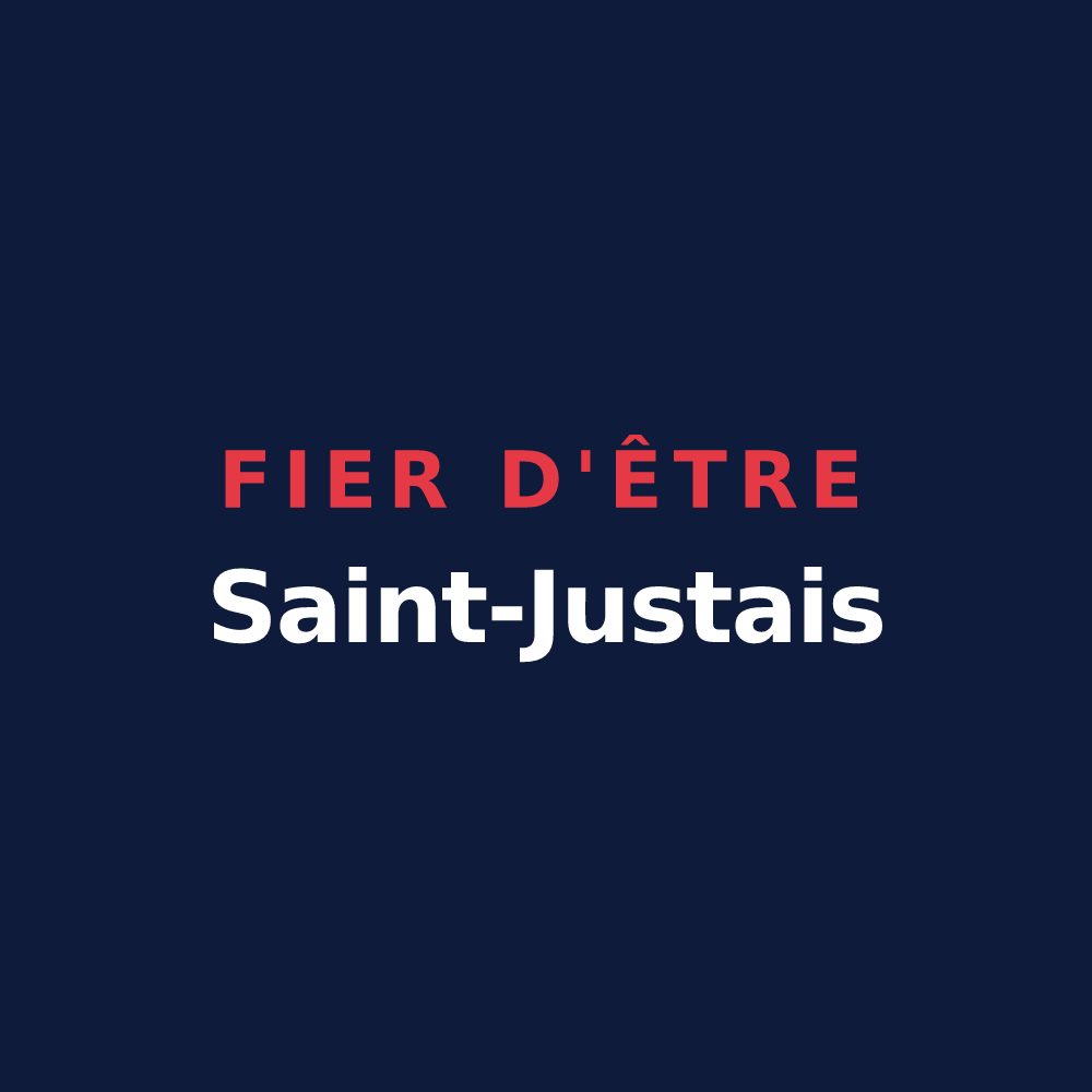 T-shirt « Fier d'être Saint-Justais » — design pour Saint-Just-Luzac