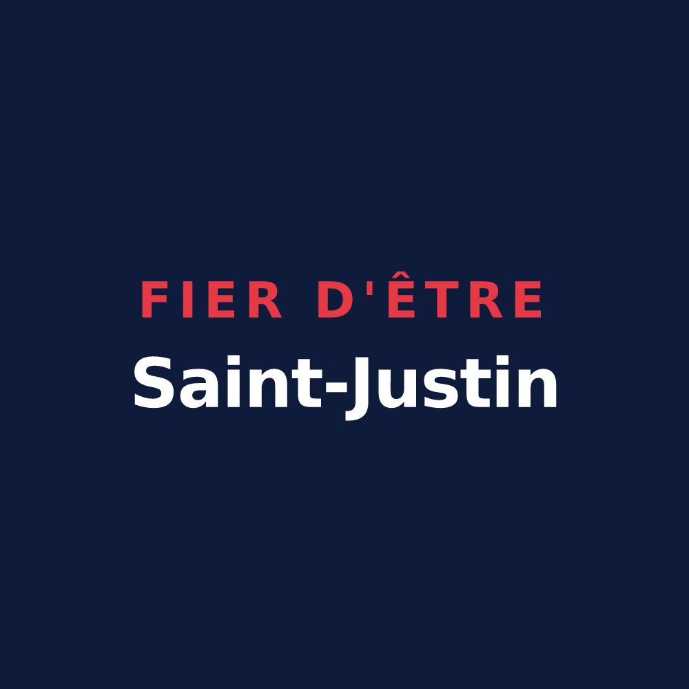 T-shirt « Fier d'être Saint-Justin » — design pour Saint-Just-sur-Dive