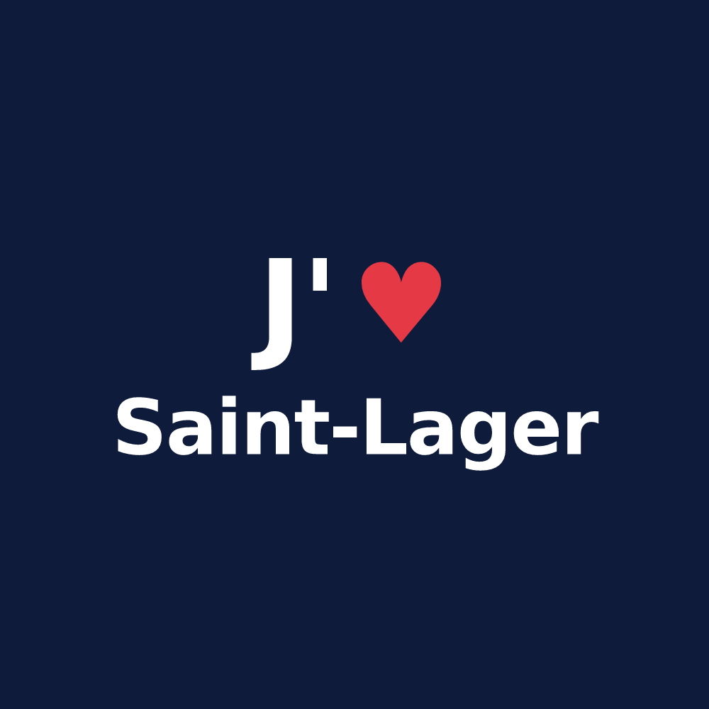 T-shirt personnalisé Saint-Lager — design J'aime Saint-Lager