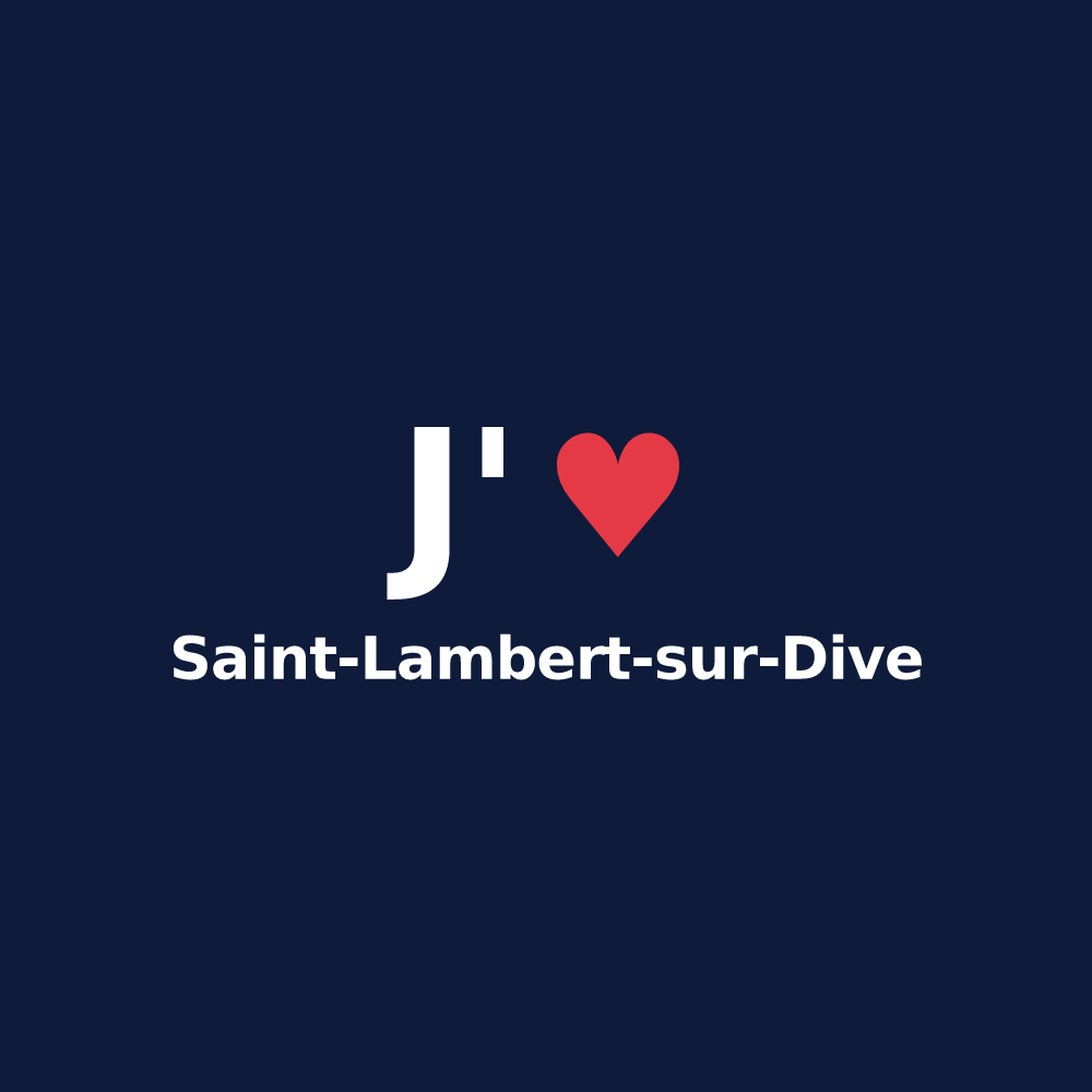 T-shirt personnalisé Saint-Lambert-sur-Dive — design J'aime Saint-Lambert-sur-Dive