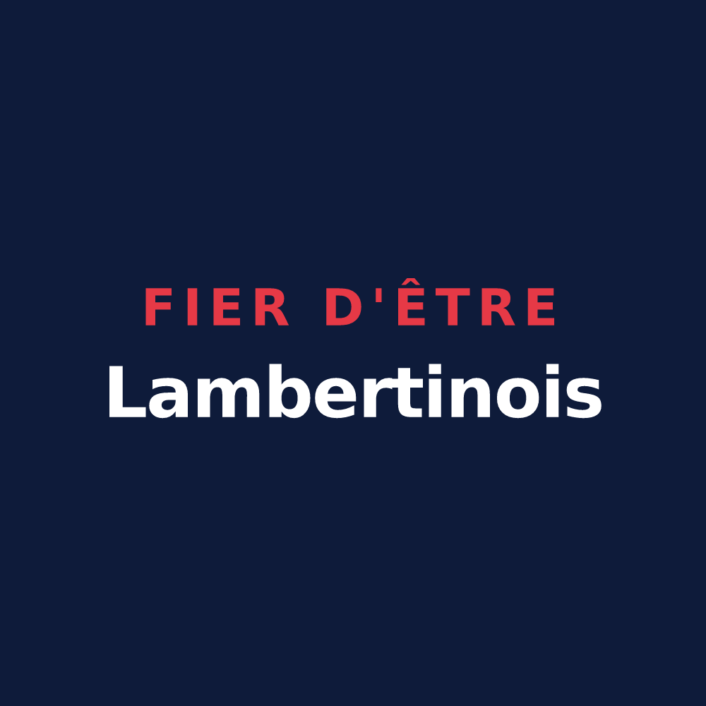 T-shirt « Fier d'être Lambertinois » — design pour Saint-Lambert
