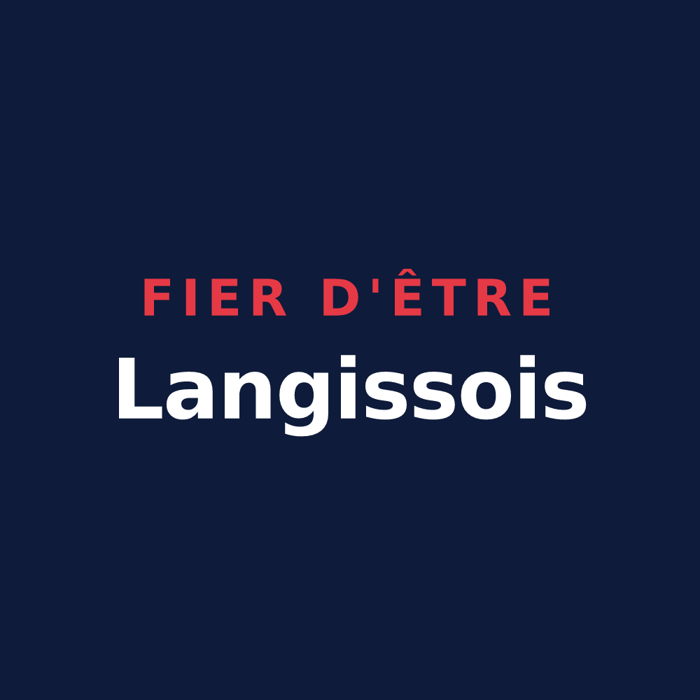 T-shirt « Fier d'être Langissois » — design pour Saint-Langis-lès-Mortagne