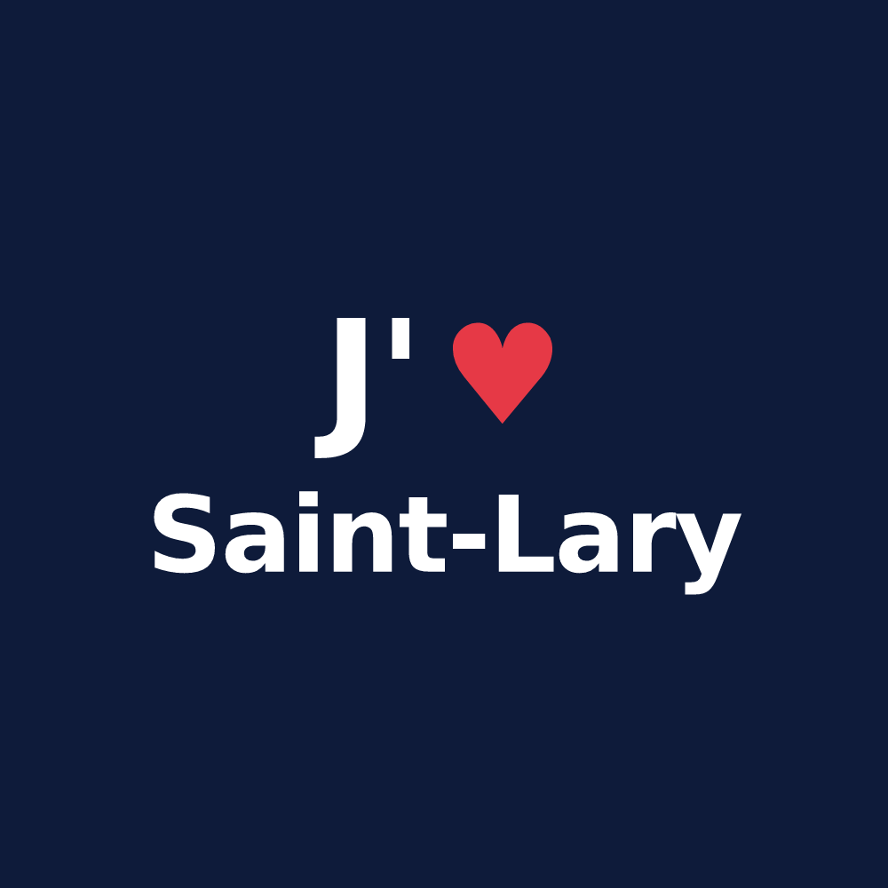 T-shirt personnalisé Saint-Lary — design J'aime Saint-Lary
