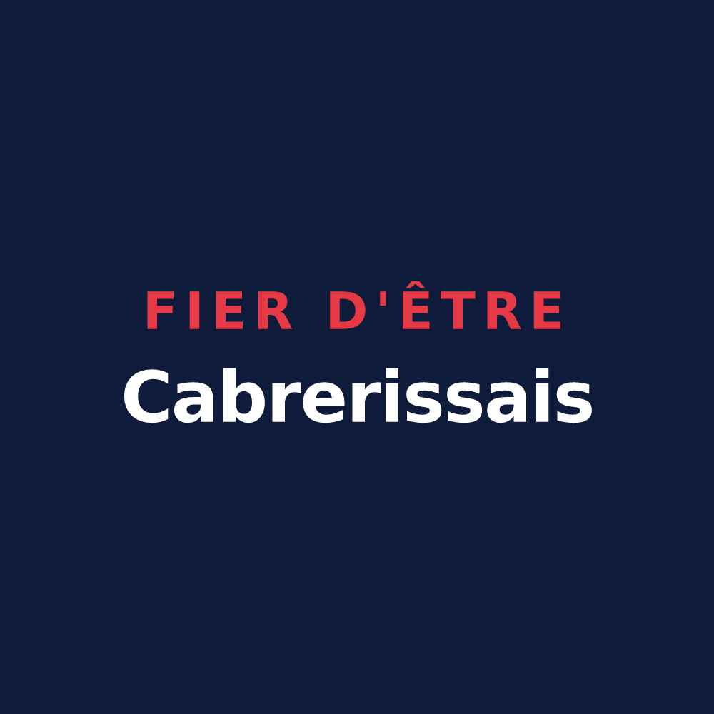 T-shirt « Fier d'être Cabrerissais » — design pour Saint-Laurent-de-la-Cabrerisse
