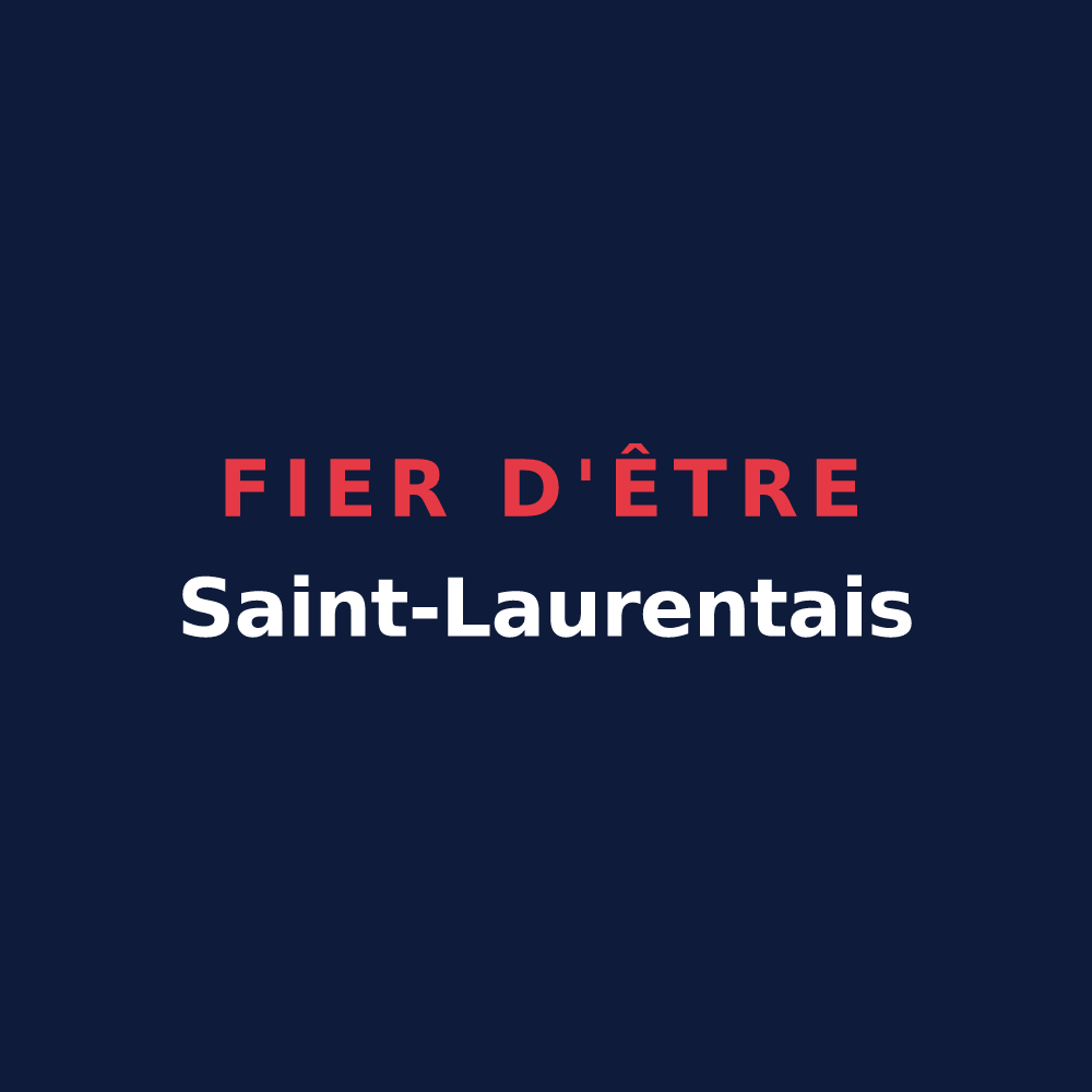 T-shirt « Fier d'être Saint-Laurentais » — design pour Saint-Laurent-de-la-Salle