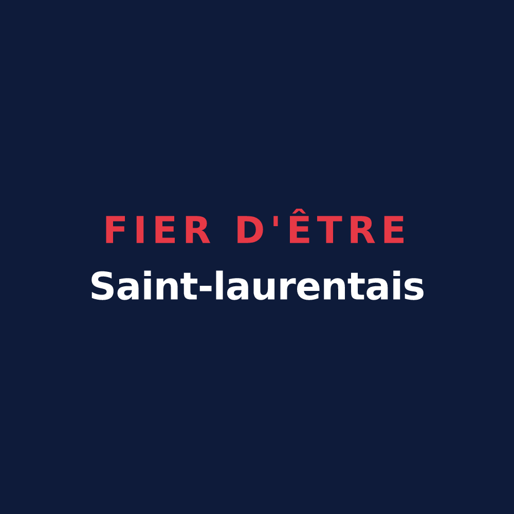 T-shirt « Fier d'être Saint-laurentais » — design pour Saint-Laurent-des-Arbres