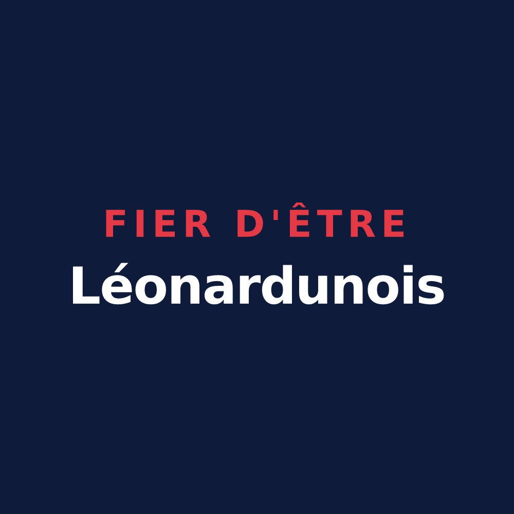 T-shirt « Fier d'être Léonardunois » — design pour Saint-Léonard-en-Beauce
