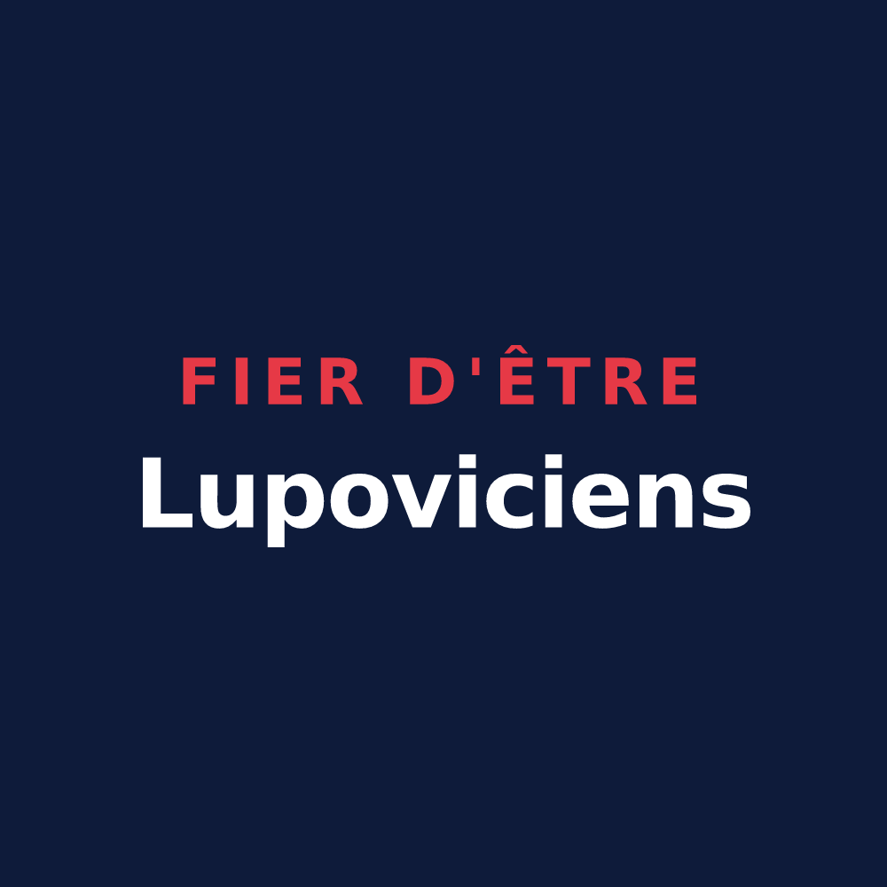 T-shirt « Fier d'être Lupoviciens » — design pour Saint-Leu-d'Esserent