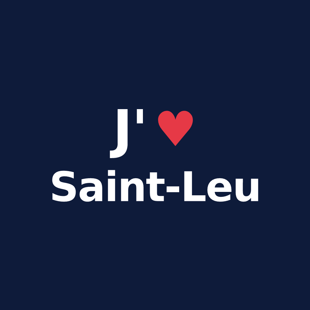 T-shirt personnalisé Saint-Leu — design J'aime Saint-Leu
