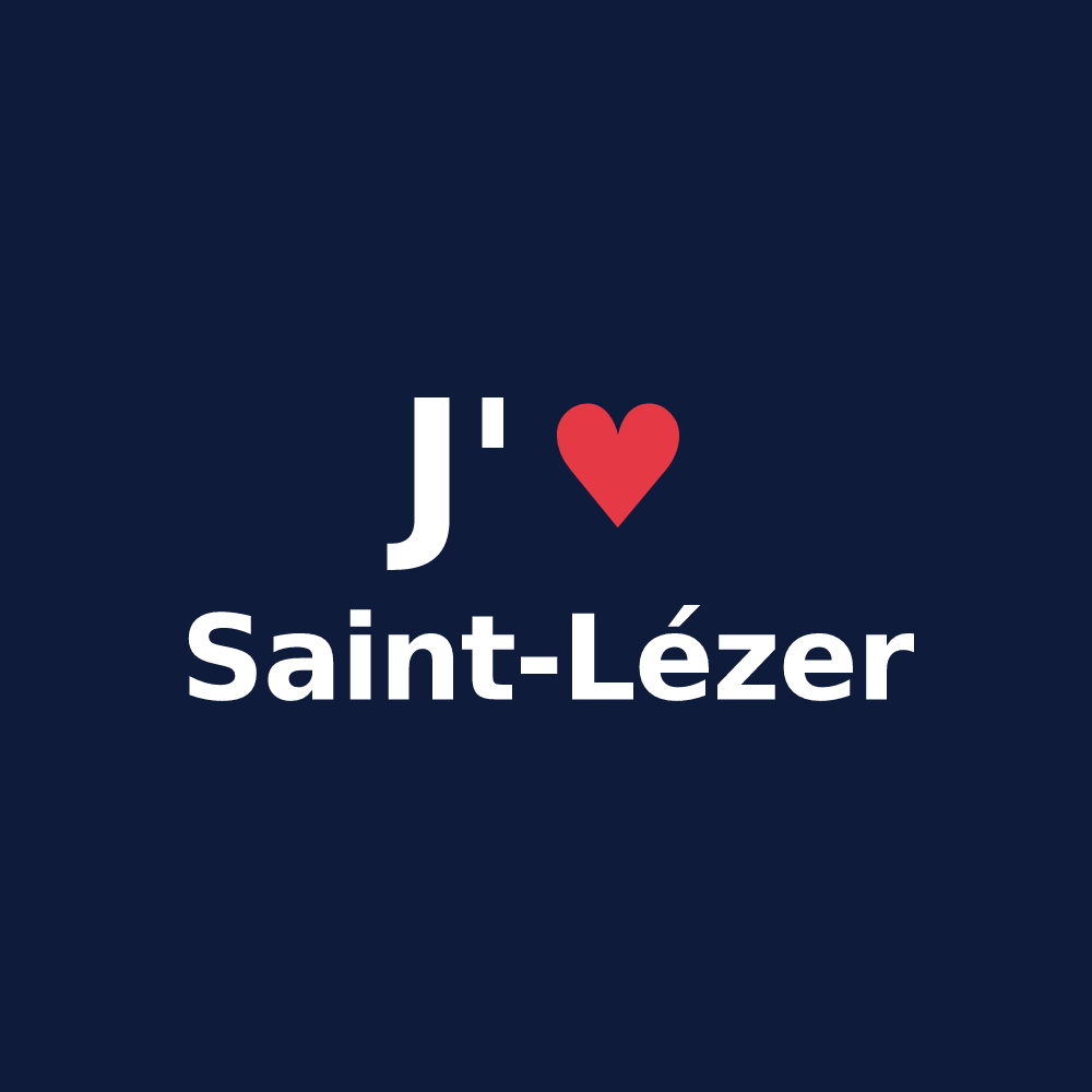 T-shirt personnalisé Saint-Lézer — design J'aime Saint-Lézer