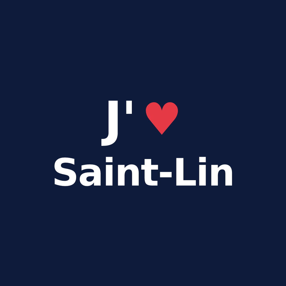 T-shirt personnalisé Saint-Lin — design J'aime Saint-Lin