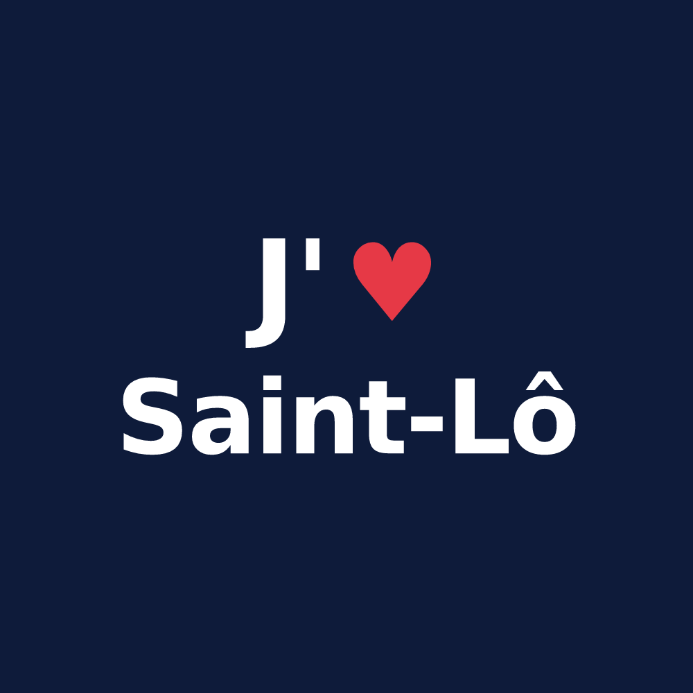 T-shirt personnalisé Saint-Lô — design J'aime Saint-Lô