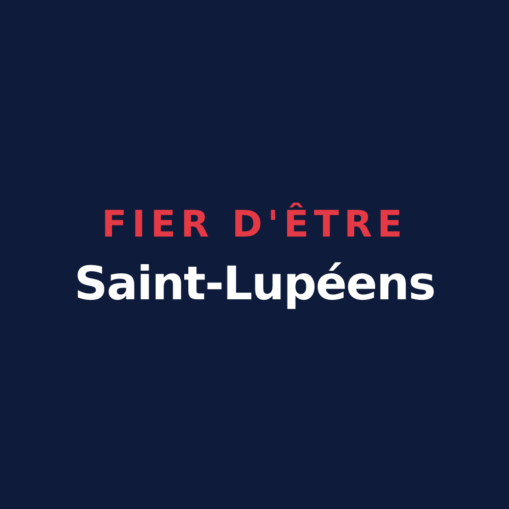 T-shirt « Fier d'être Saint-Lupéens » — design pour Saint-Loup-de-Varennes