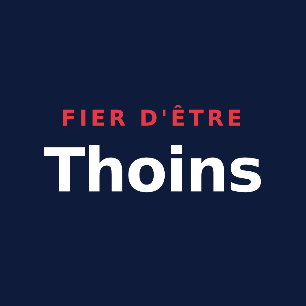 T-shirt « Fier d'être Thoins » — design pour Saint-Loup-en-Champagne