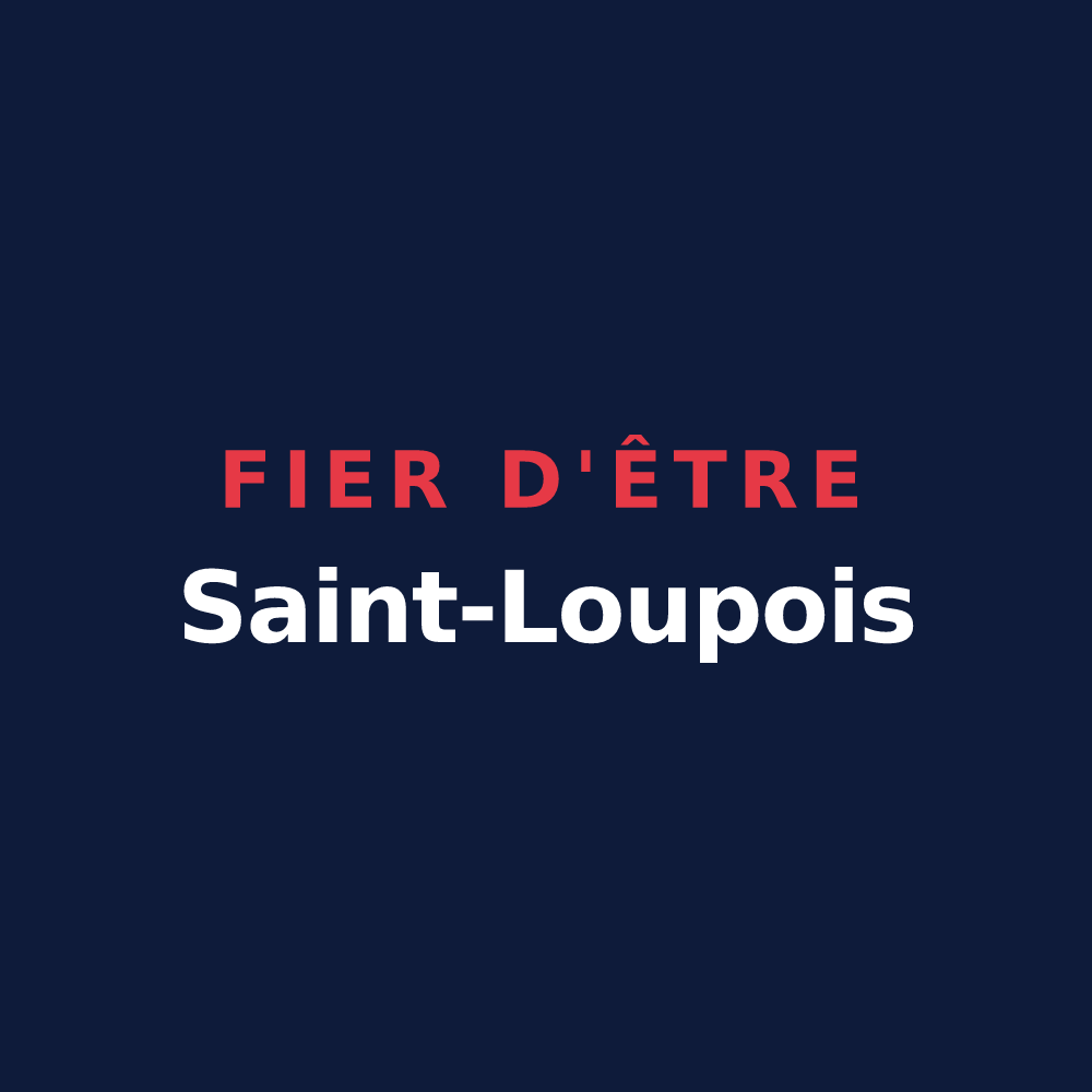 T-shirt « Fier d'être Saint-Loupois » — design pour Saint-Loup-en-Comminges