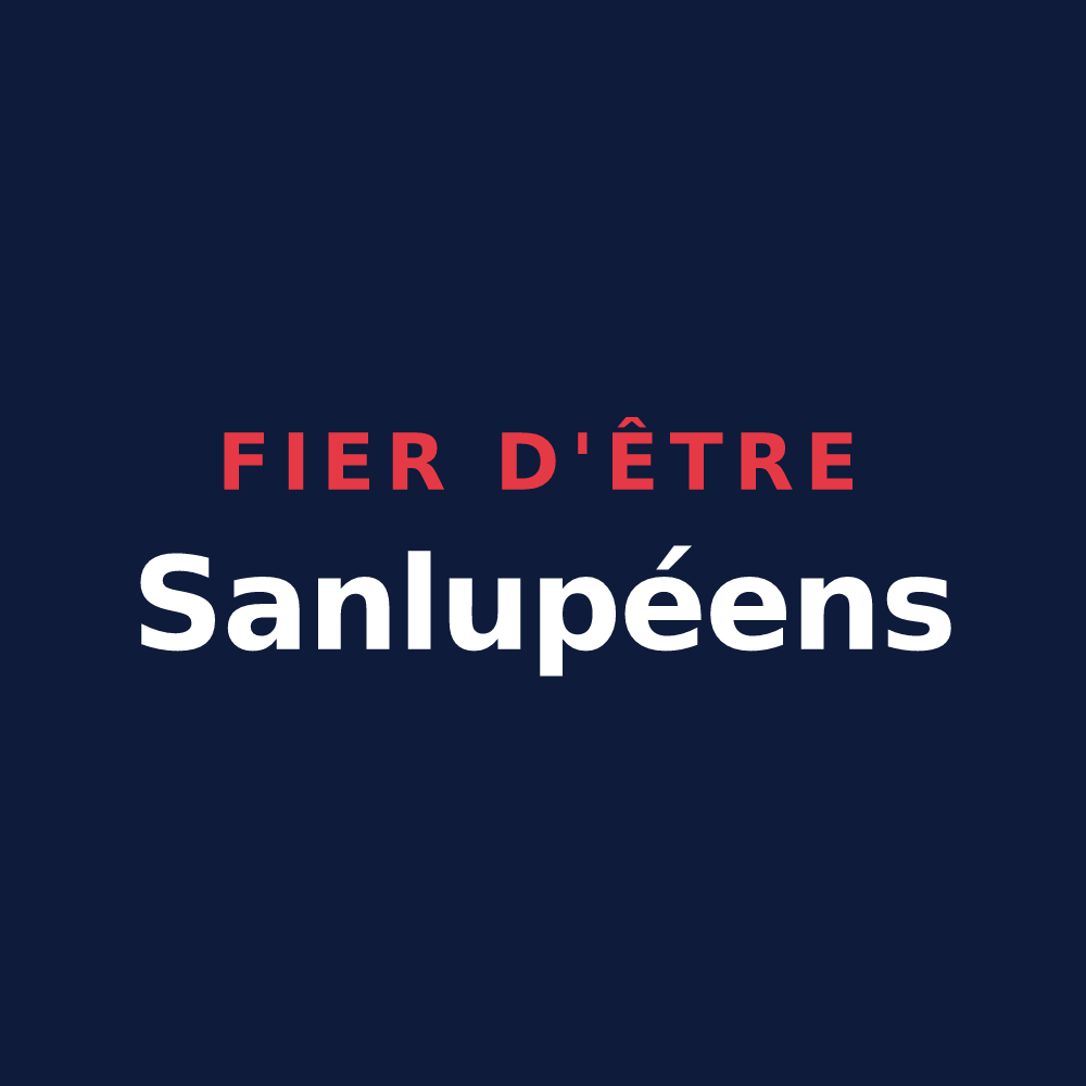 T-shirt « Fier d'être Sanlupéens » — design pour Saint-Loup-Géanges