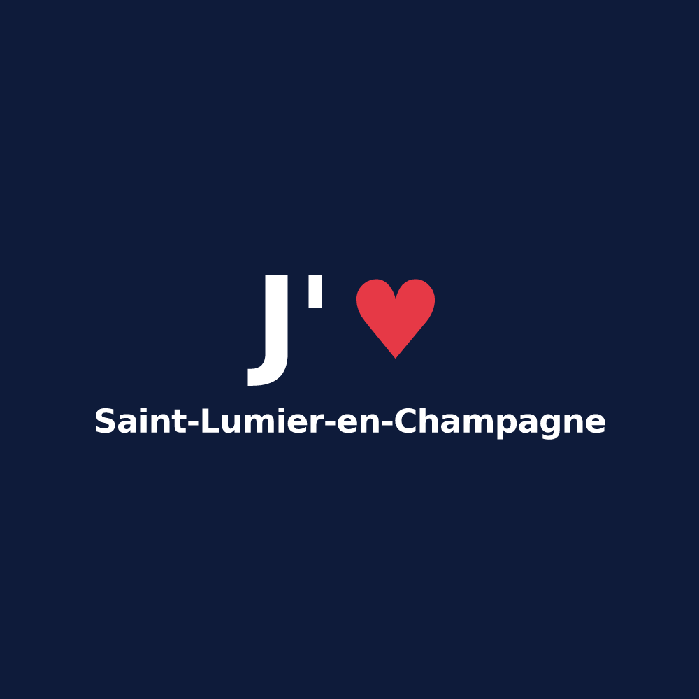 T-shirt personnalisé Saint-Lumier-en-Champagne — design J'aime Saint-Lumier-en-Champagne