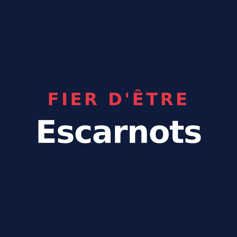 T-shirt « Fier d'être Escarnots » — design pour Saint-Lumier-en-Champagne