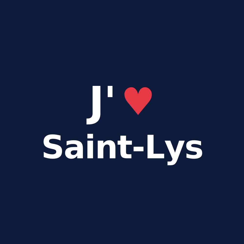 T-shirt personnalisé Saint-Lys — design J'aime Saint-Lys