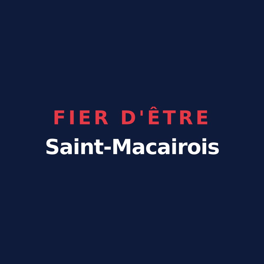T-shirt « Fier d'être Saint-Macairois » — design pour Saint-Macaire-du-Bois