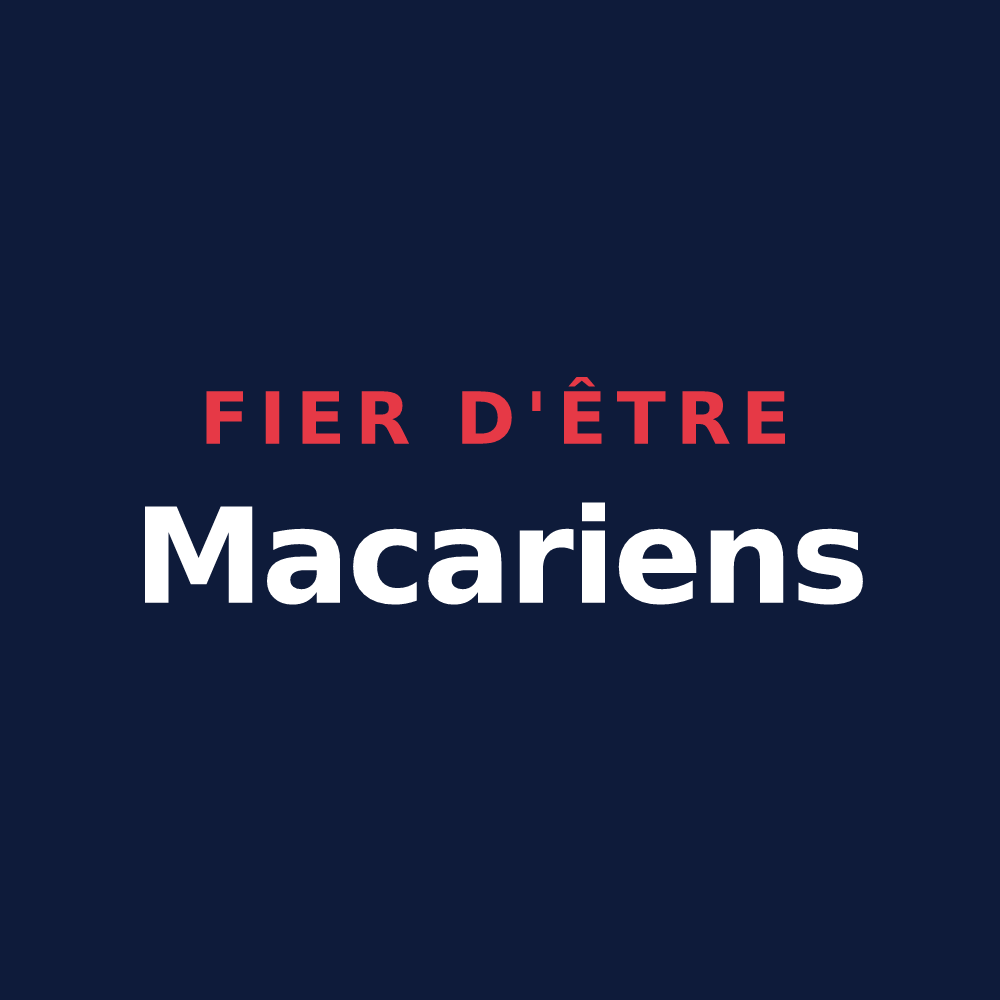 T-shirt « Fier d'être Macariens » — design pour Saint-Macaire