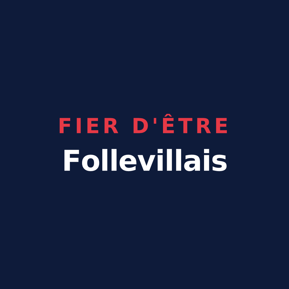 T-shirt « Fier d'être Follevillais » — design pour Saint-Maclou-de-Folleville