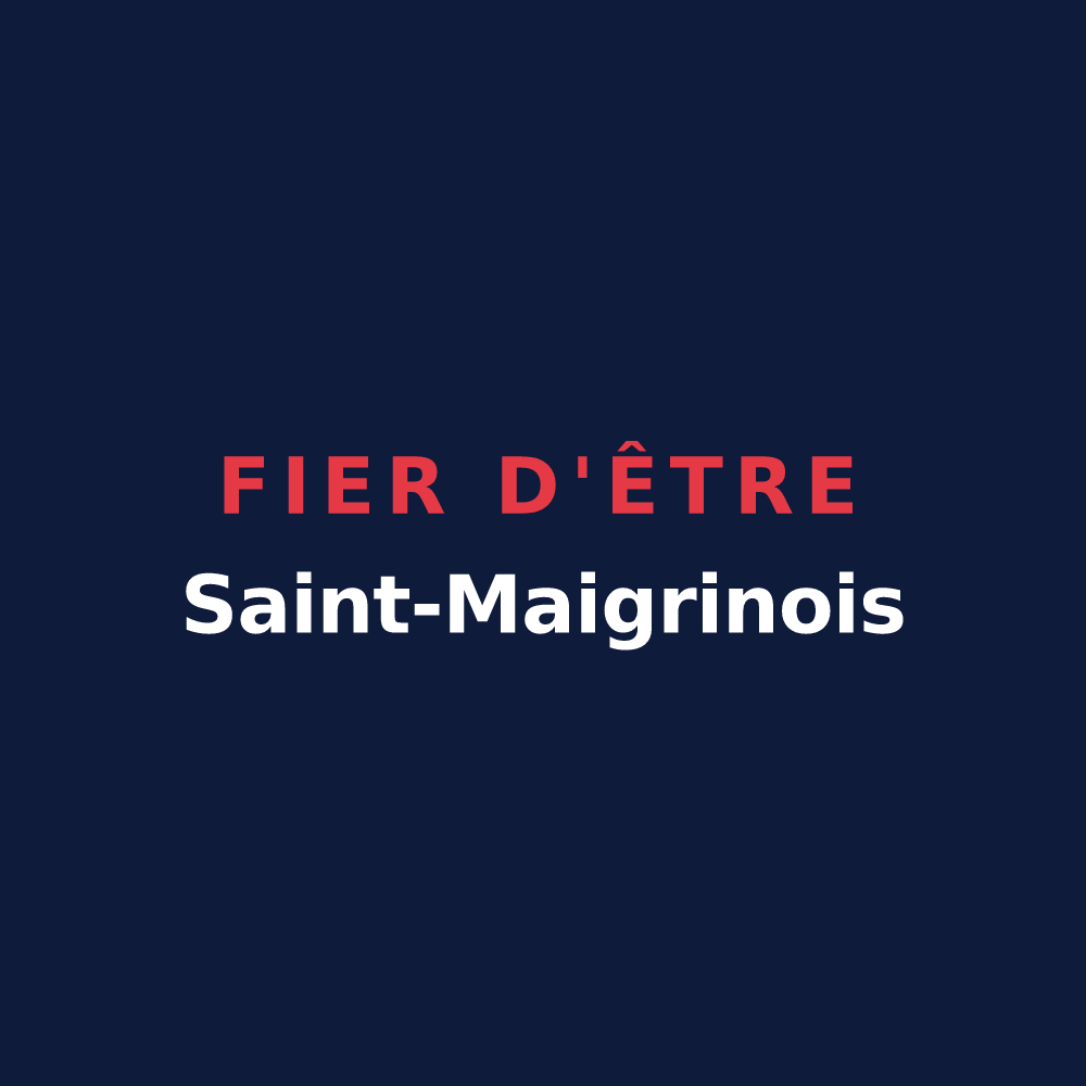 T-shirt « Fier d'être Saint-Maigrinois » — design pour Saint-Maigrin
