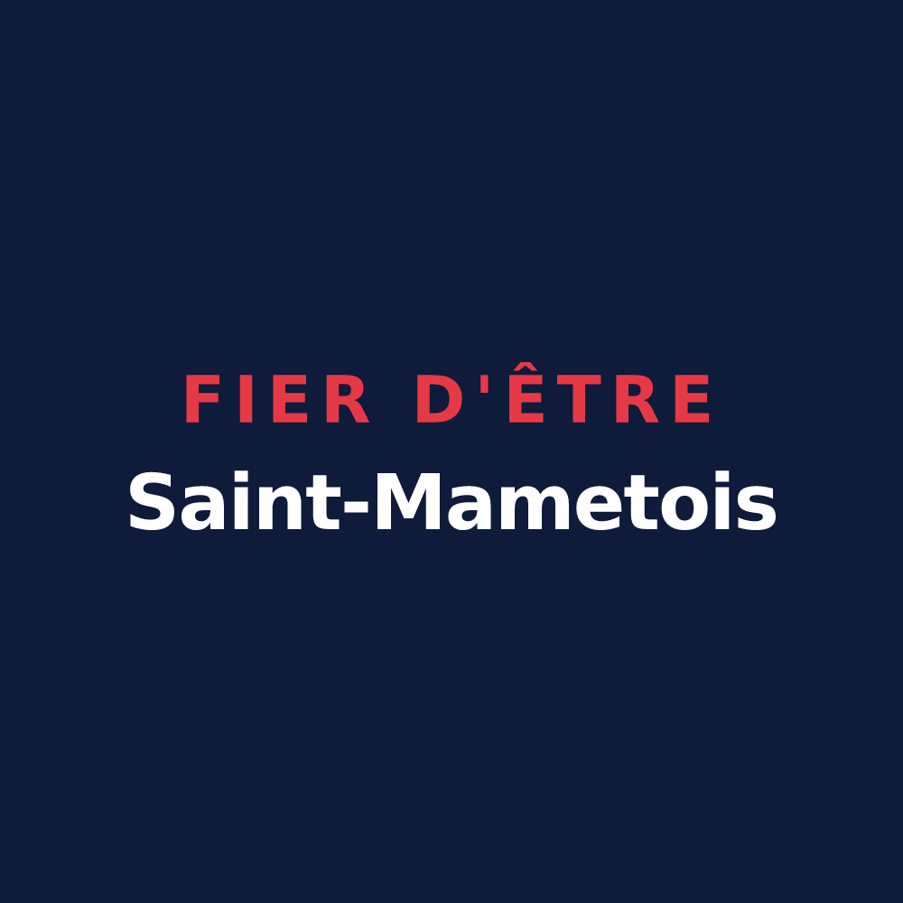 T-shirt « Fier d'être Saint-Mametois » — design pour Saint-Mamet