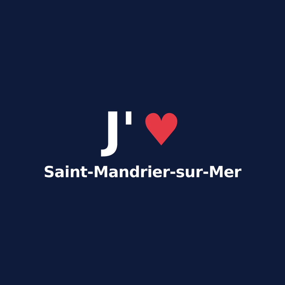 T-shirt personnalisé Saint-Mandrier-sur-Mer — design J'aime Saint-Mandrier-sur-Mer