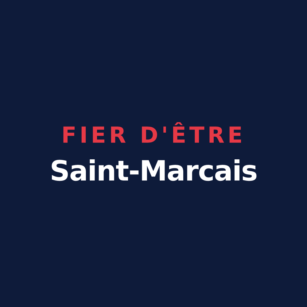 T-shirt « Fier d'être Saint-Marcais » — design pour Saint-Marc-Jaumegarde